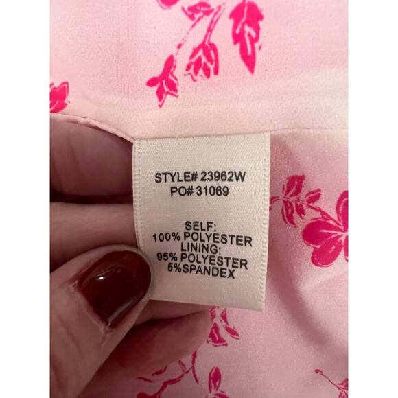 Skies Are Blue Single Breasted Boyfriend Blazer w/ Flap Pocket Ultra Pink M NWT - Picture 9 of 9